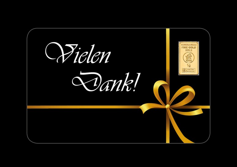 FineCard "Vielen Dank" 1 x 1,0 g.