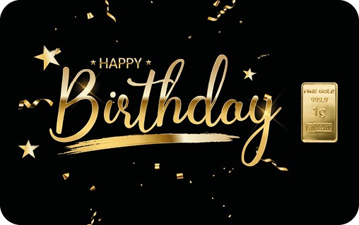 FineCard Happy Birthday 1 x 1,0 g.