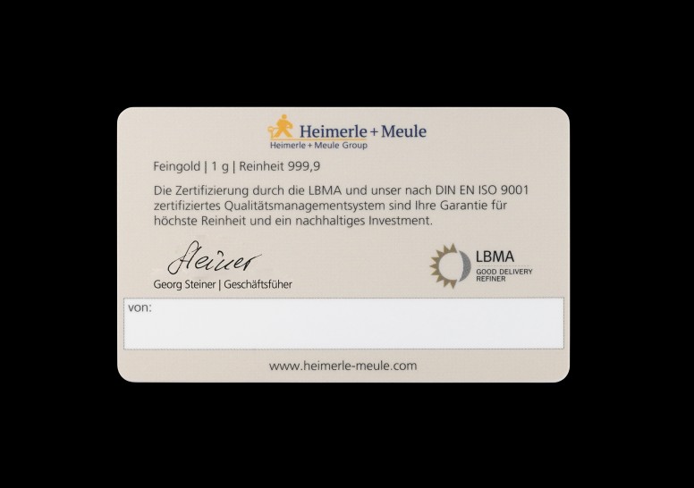 FineCard Konfirmation 1 x 1,0 g.